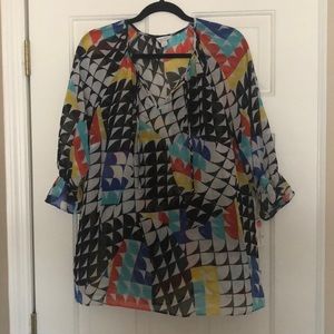 Nautica tunic sheer top size L